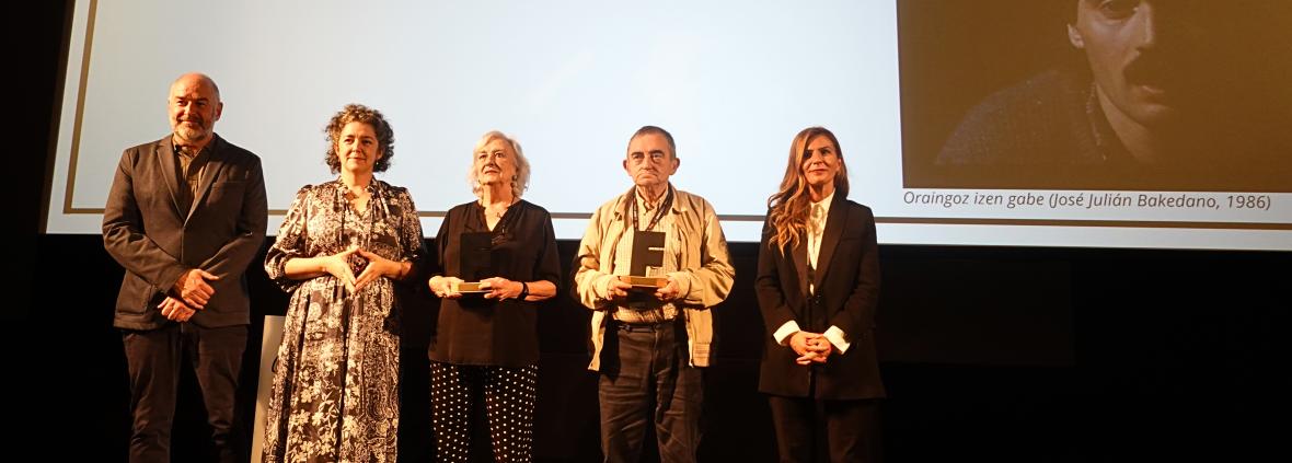 Xabier Elorriagak eta José Julián Bakedanok Euskadiko Filmategiaren saria jaso dute